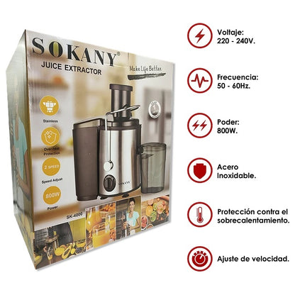 EXTRACTOR DE JUGO SOKANY SK-4000 MD-11954